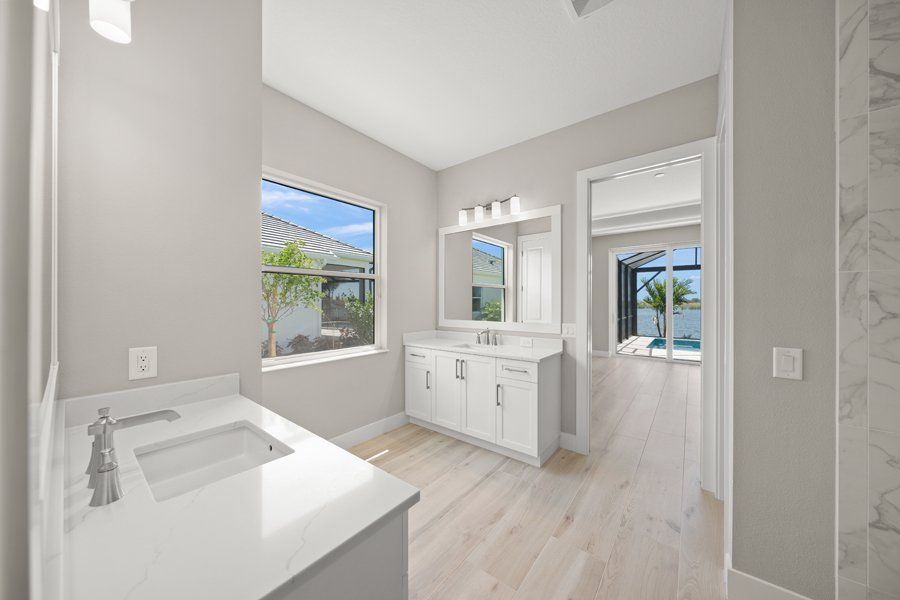 Representative furnished interior of a home built from the Islander I by Homes by Towne in Palmera at Wellen Park, Venice (Image 6).