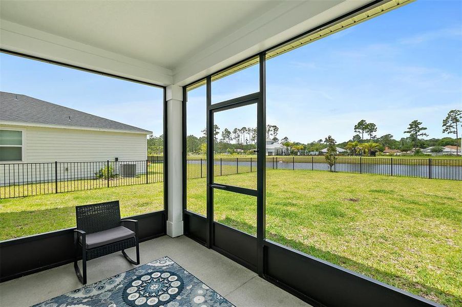Exterior details and patio area of a home in , Palm Coast (Image 4). Exterior details and patio area of a home in , Palm Coast (Image 4).