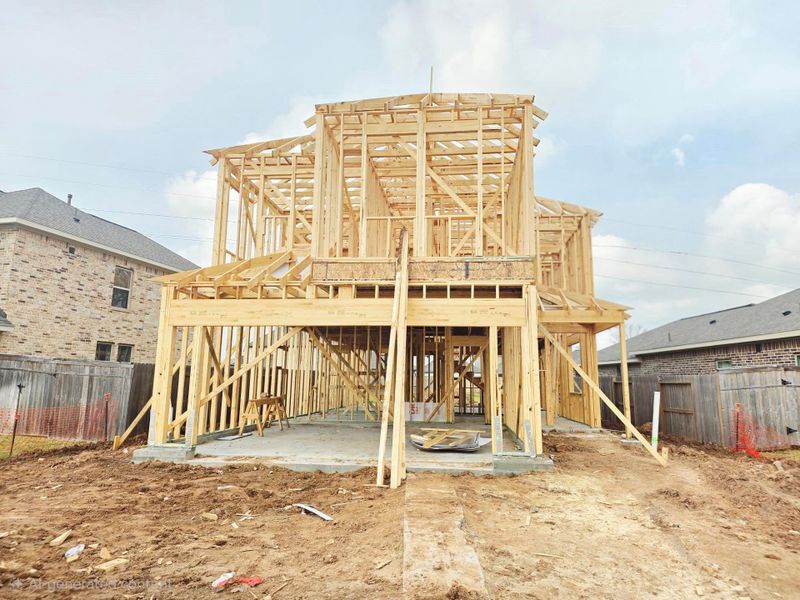 In-progress construction of a new home in , Missouri City, TX (Image 3).