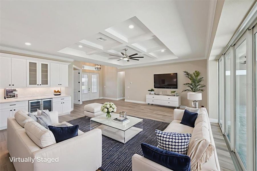 Furnished interior view inside a new home in , Port Charlotte (Image 18). Furnished interior view inside a new home in , Port Charlotte (Image 18).