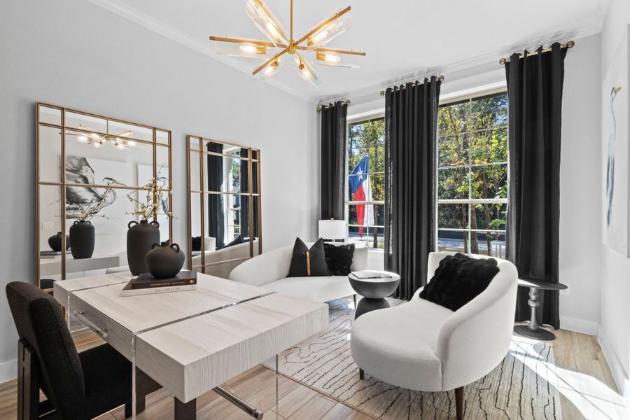 Representative furnished interior of a home built from the Iredell by Pulte Homes in Pulte Homes at Two Step Farm, Montgomery (Image 41). Representative furnished interior of a home built from the Iredell by Pulte Homes in Pulte Homes at Two Step Farm, Montgomery (Image 41).