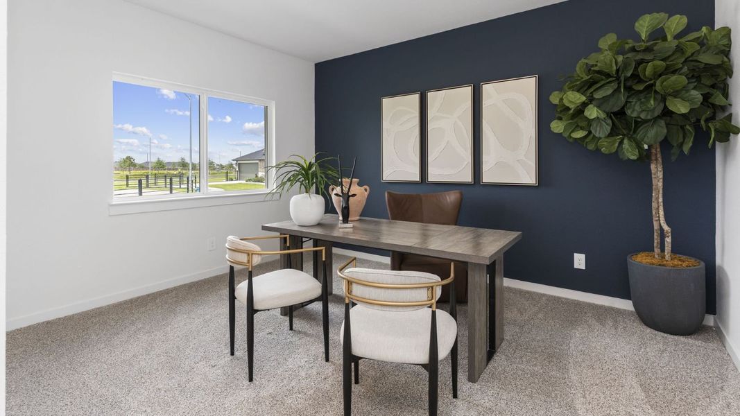 Furnished interior view inside a new home in Tamarron, Fulshear (Image 4).