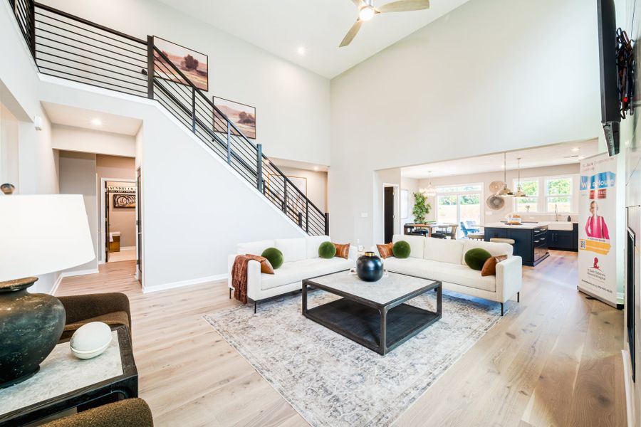 Representative furnished interior of a home built from the Olive by Fischer Homes in Easton Park, Dallas (Image 7). Representative furnished interior of a home built from the Olive by Fischer Homes in Easton Park, Dallas (Image 7).