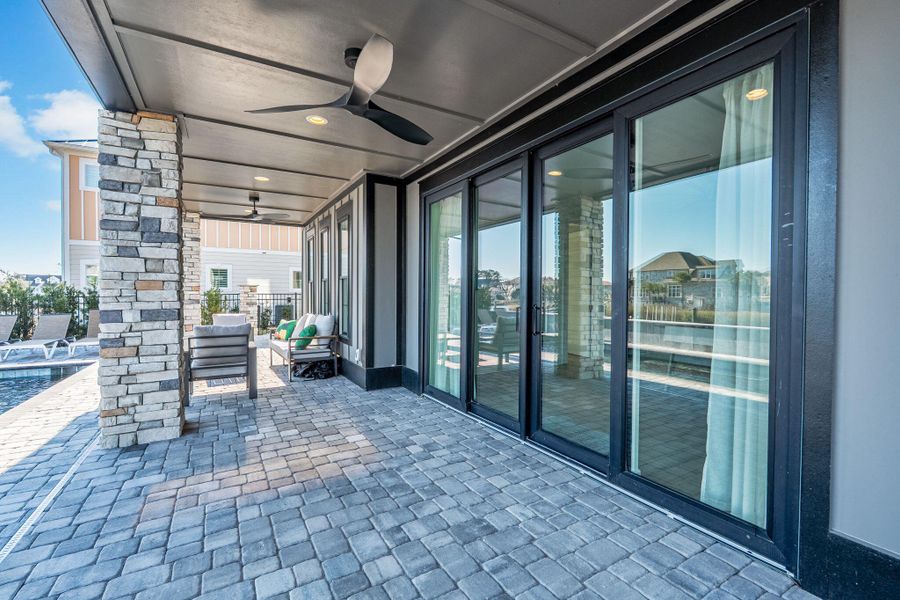 Exterior details and patio area of a home in , Little River (Image 28).