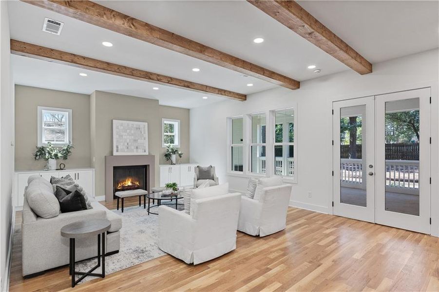 Furnished interior view inside a new home in , Decatur (Image 14).