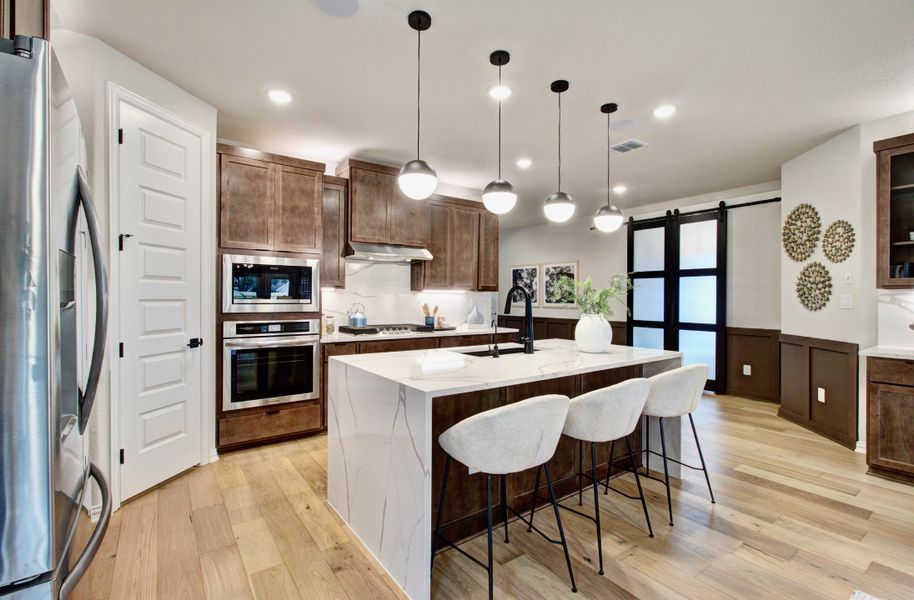 Representative furnished interior of a home built from the Enclave Series - Fiji by DRB Homes in Dauer Ranch, New Braunfels (Image 6).