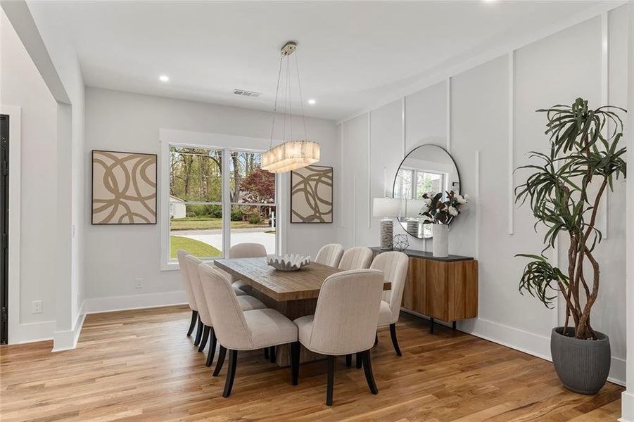 Furnished interior view inside a new home in , Atlanta (Image 9).