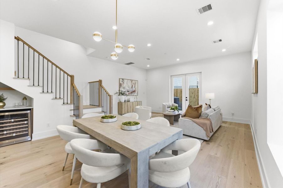 Furnished interior view inside a new home in , Houston (Image 29).