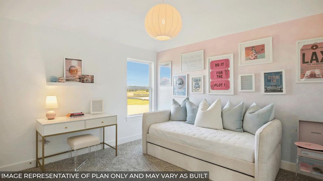 Representative furnished interior of a home built from the Sonoma by D.R. Horton in Riverside Estates, Mont Belvieu (Image 23).