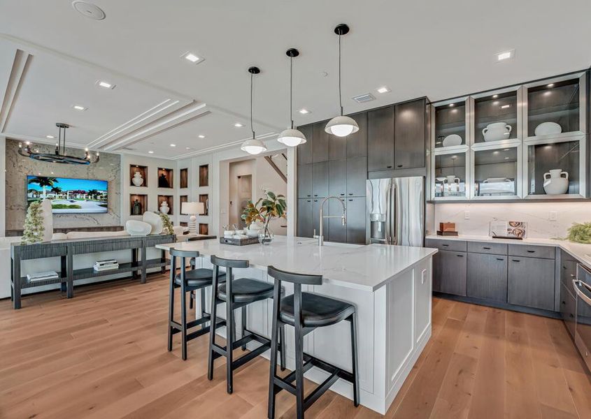 Furnished interior view inside a new home in Apex at Avenir, Palm Beach Gardens (Image 93).