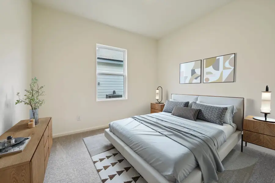 Representative furnished interior of a home built from the Firefly by Starlight Homes in Cottonwood Creek, San Marcos (Image 6).