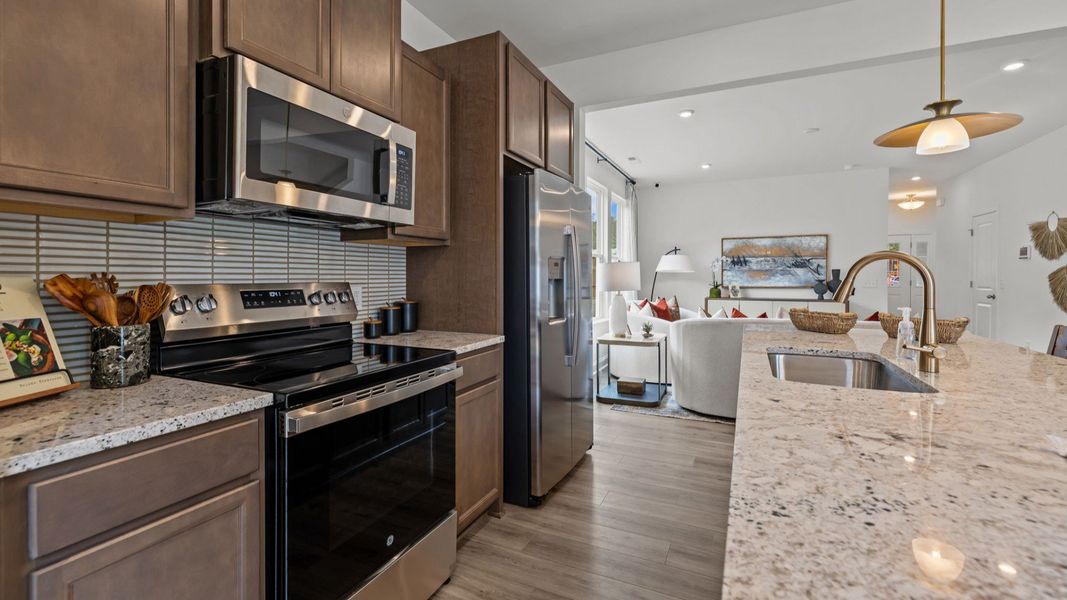 The Litchfield Plan by DBR Homes at Bell Glen in Charlotte, NC- Kitchen