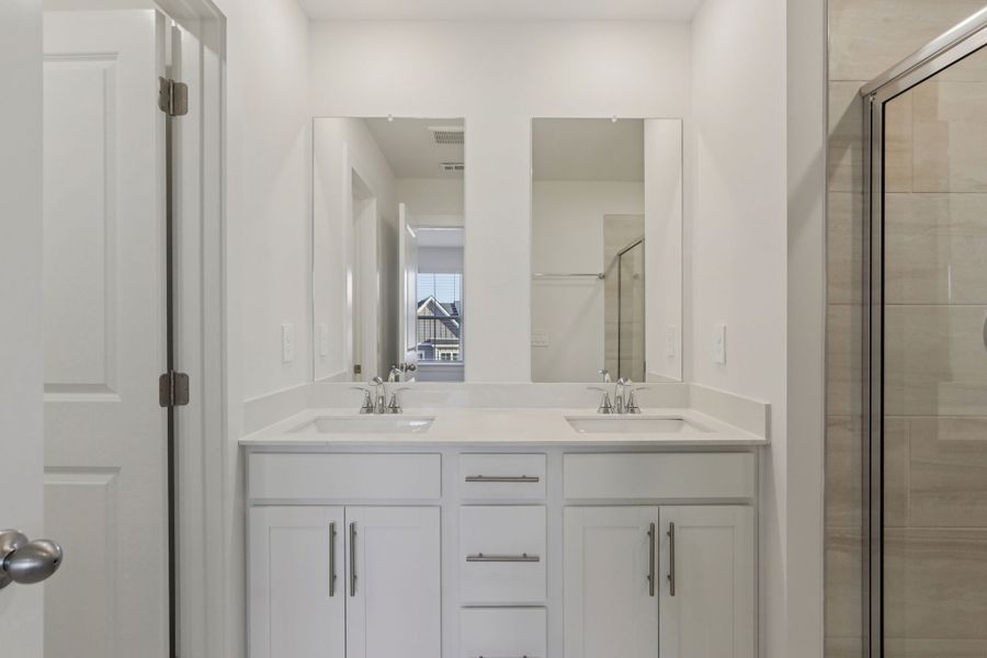 Furnished interior view inside a new home in Greystone - Highland Townhomes, Smyrna (Image 6).