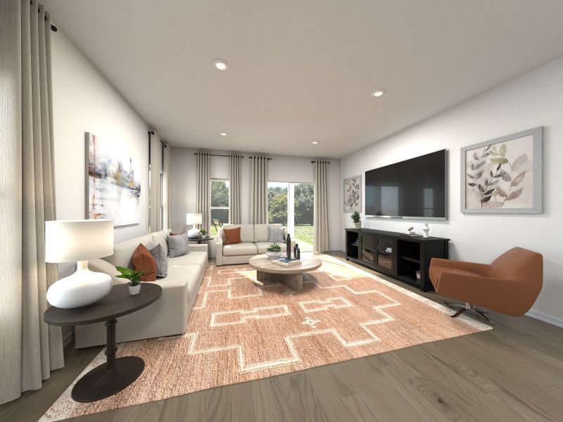 Furnished interior view inside a new home in Bear Springs - Select Series, Columbia (Image 5).