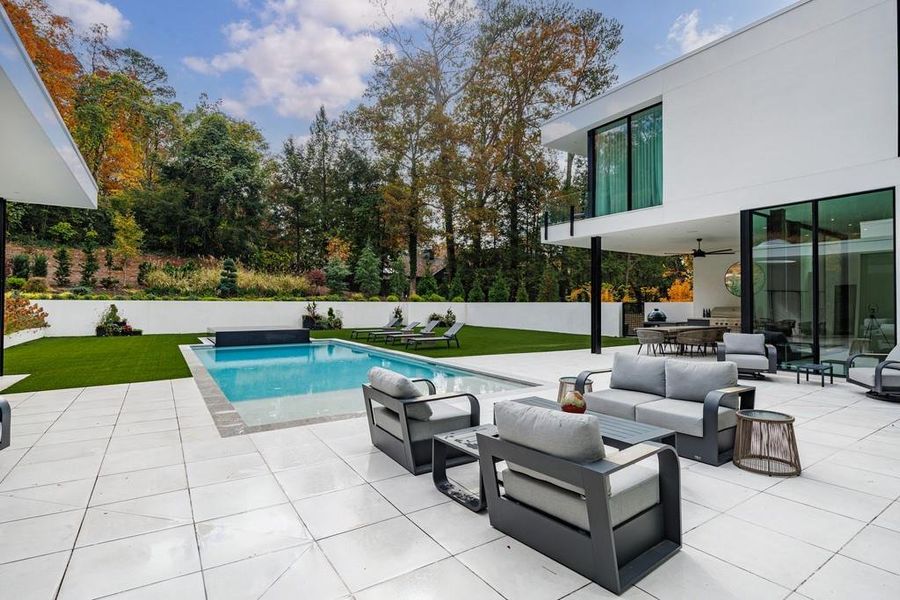 Exterior details and patio area of a home in , Atlanta (Image 38). Exterior details and patio area of a home in , Atlanta (Image 38).
