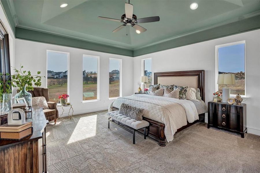 Furnished interior view inside a new home in , Aledo (Image 10).