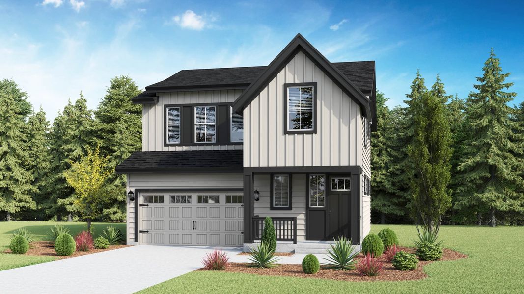 Representative exterior photo of a completed home built from the Plan 2766 by D.R. Horton in William Trails, Willis, TX (Image 1). Representative exterior photo of a completed home built from the Plan 2766 by D.R. Horton in William Trails, Willis, TX (Image 1).