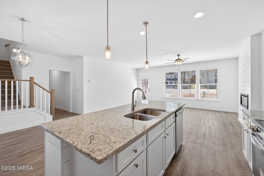 Furnished interior view inside a new home in Langston Place, Perry (Image 9).
