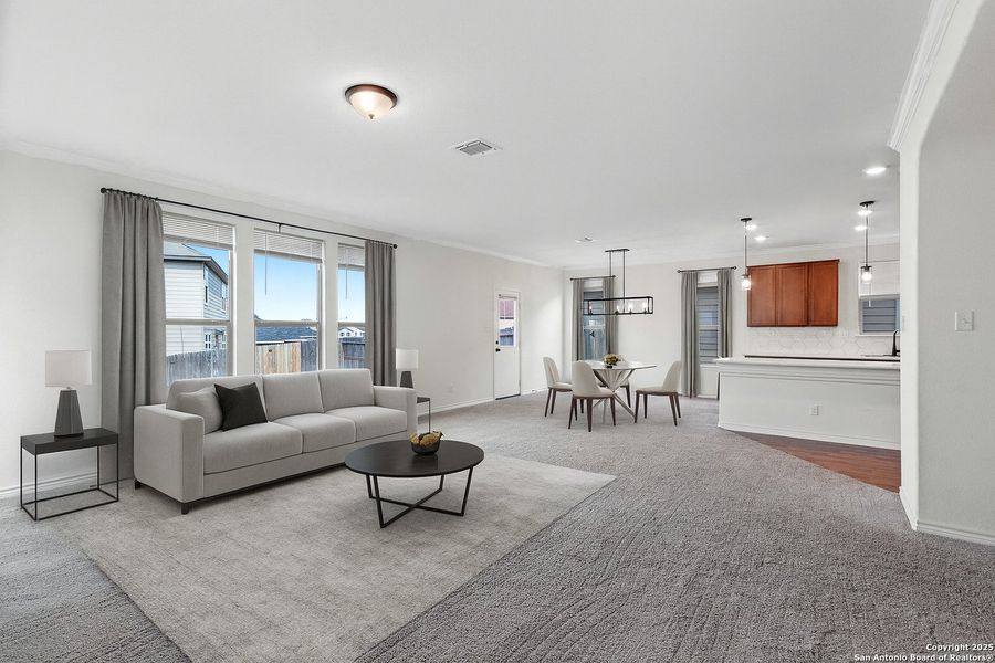 Furnished interior view inside a new home in Knox Ridge, Converse (Image 7).