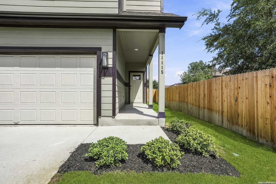 Exterior details and patio area of a home in Melissa Ranch, San Antonio (Image 3).
