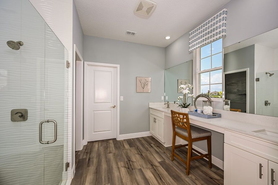 Representative furnished interior of a home built from the Mariposa by Casa Fresca Homes in Mirada, San Antonio (Image 14).