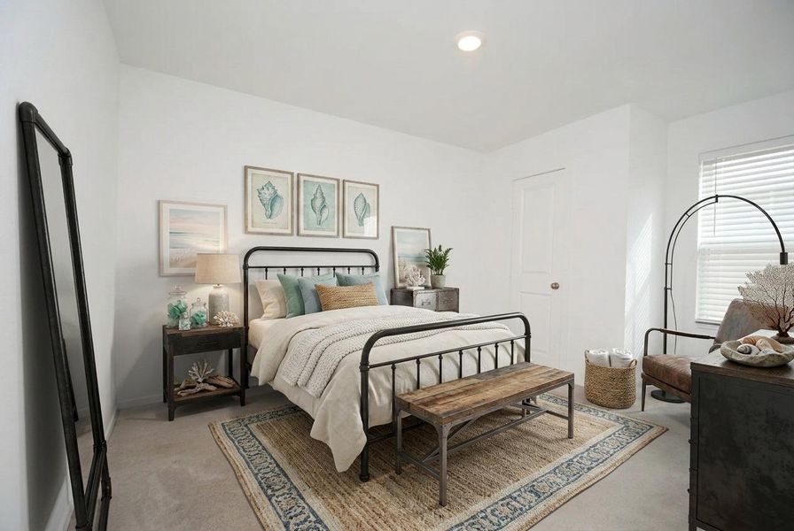 Furnished interior view inside a new home in Wharton Lakes, Wharton (Image 9).