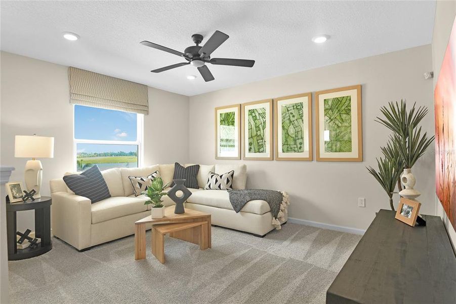 Furnished interior view inside a new home in Estates at Rivers Edge, Parrish (Image 9).