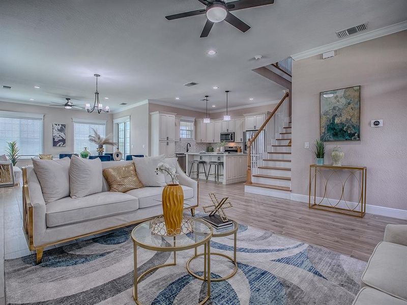 Furnished interior view inside a new home in , Oxford (Image 7).