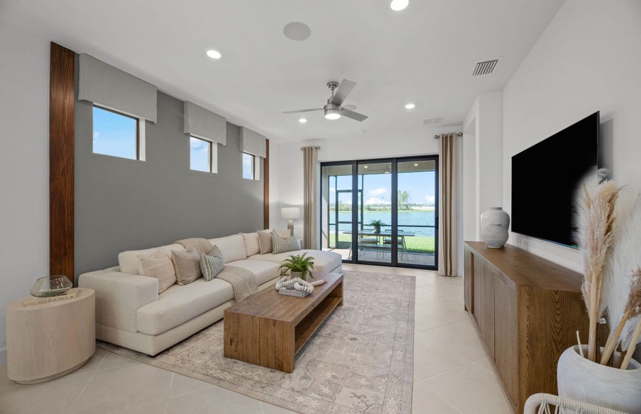 Gathering room with tons of windows for added light