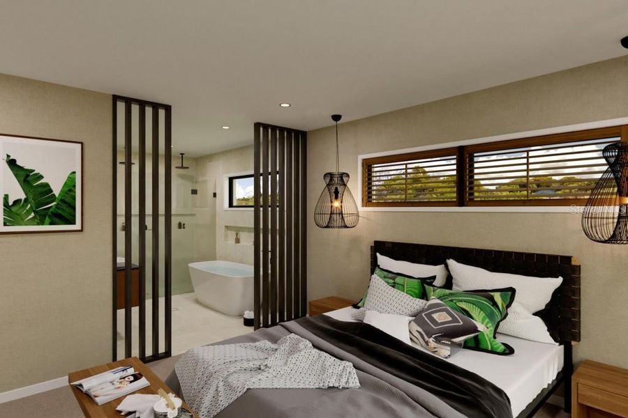 Furnished interior view inside a new home in , Myakka City (Image 6).