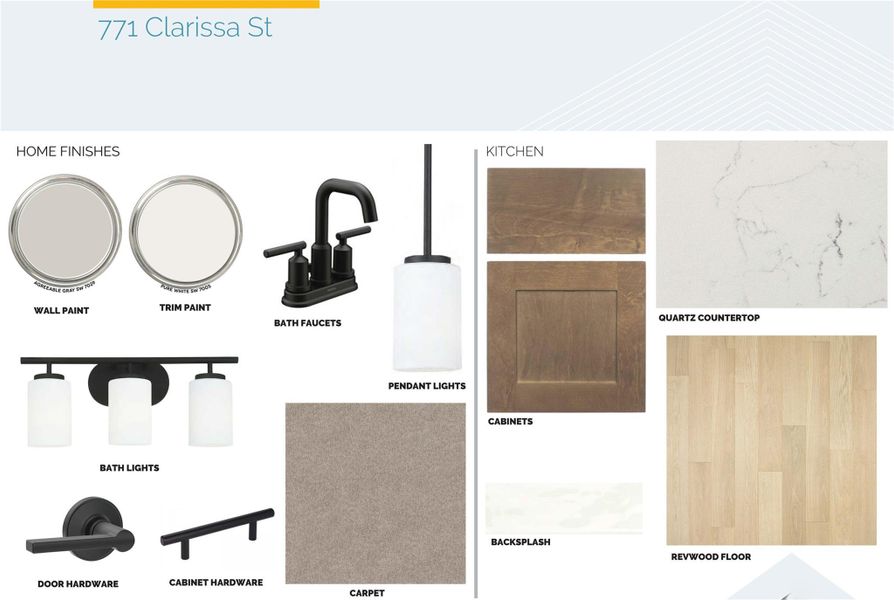 Sample of building materials used in homes in Colony at Cole Springs, Buda (Image 4).