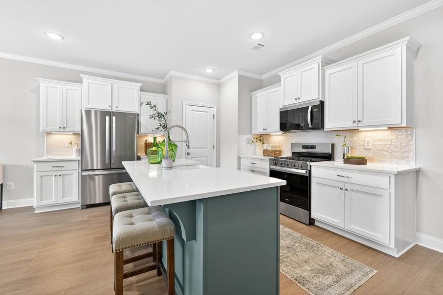 Furnished interior view inside a new home in , Suwanee (Image 12).