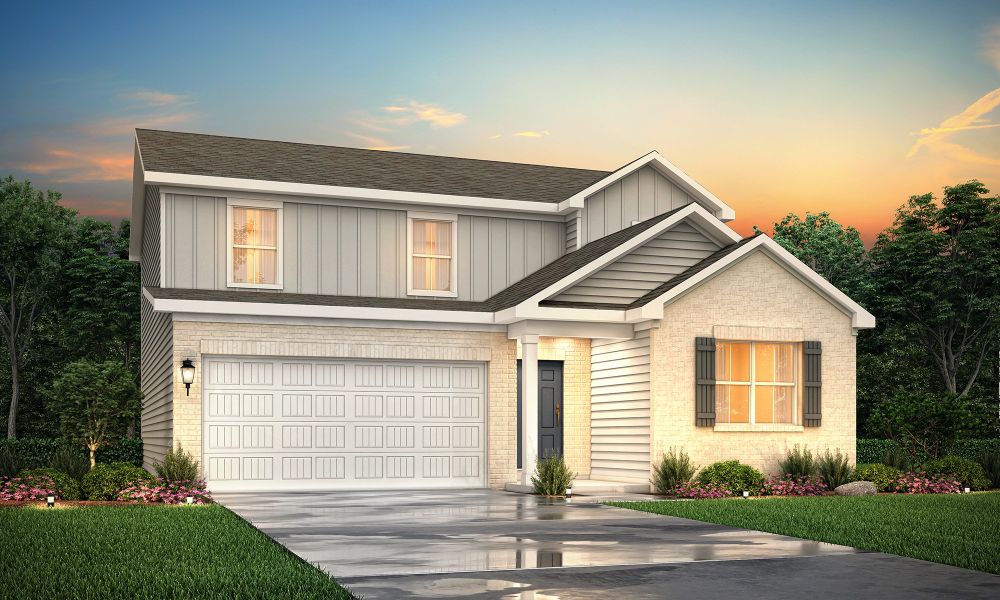 A house with a driveway. A house with a driveway.