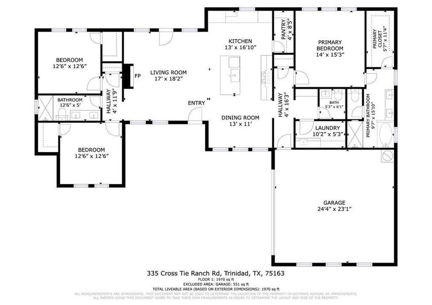 2D floor plan layout of this home in , Trinidad, TX (Image 5). 2D floor plan layout of this home in , Trinidad, TX (Image 5).