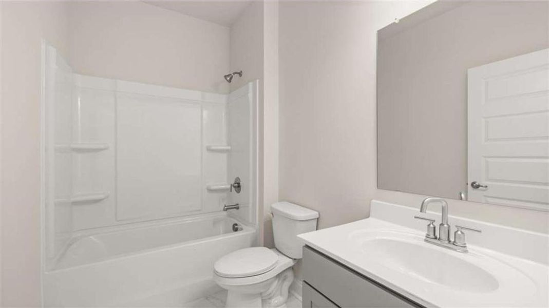 Furnished interior view inside a new home in Oak Ridge Meadows - Active Adult, Locust Grove (Image 4). Furnished interior view inside a new home in Oak Ridge Meadows - Active Adult, Locust Grove (Image 4).