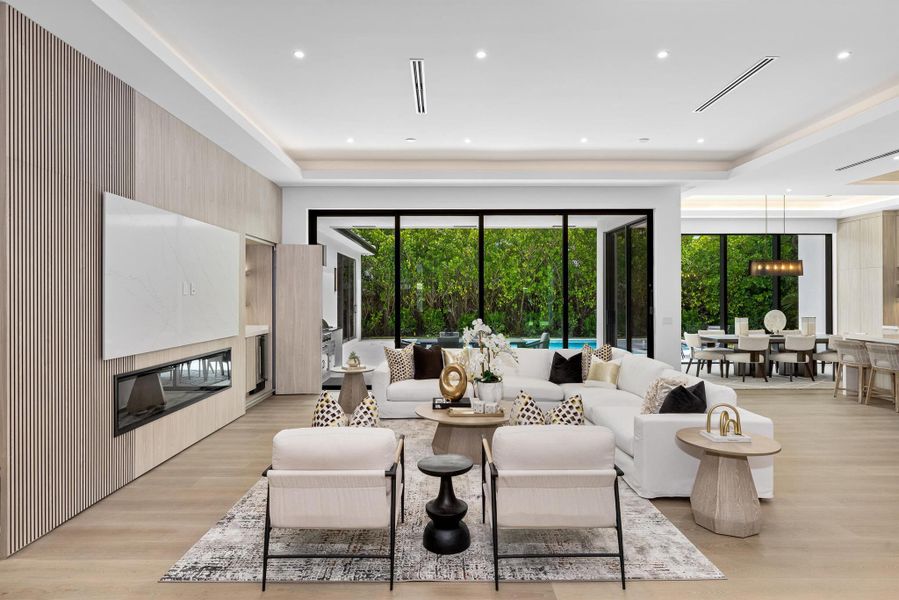 Furnished interior view inside a new home in , Delray Beach (Image 50).