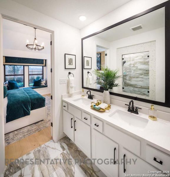 Furnished interior view inside a new home in Meyer Ranch, New Braunfels (Image 35).