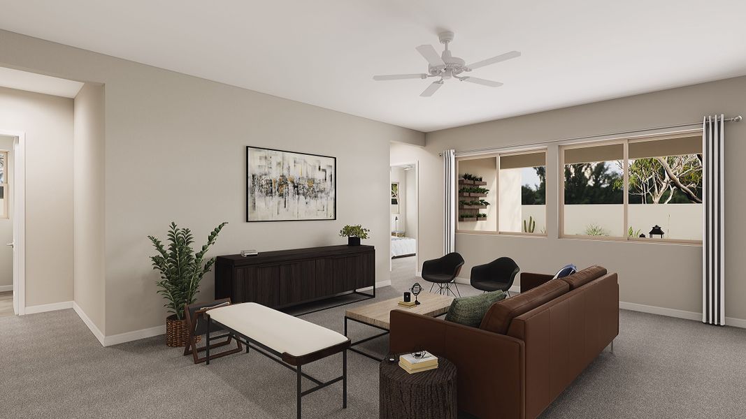 Representative furnished interior of a home built from the Calderwood Plan 4504 by Tri Pointe Homes in Soleo, San Tan Valley (Image 6).
