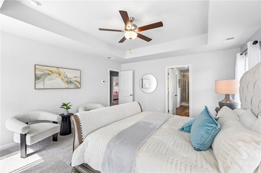 Furnished interior view inside a new home in The Hills at Cedar Creek, Winder (Image 14).