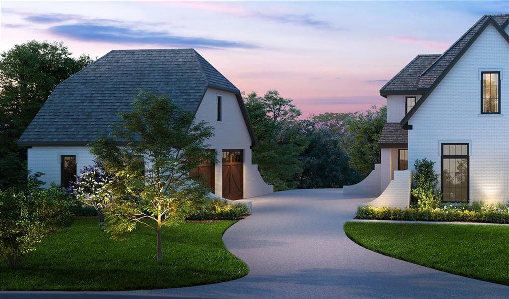 Front exterior of a new home in , Johns Creek, GA, highlighting curb appeal (Image 15).