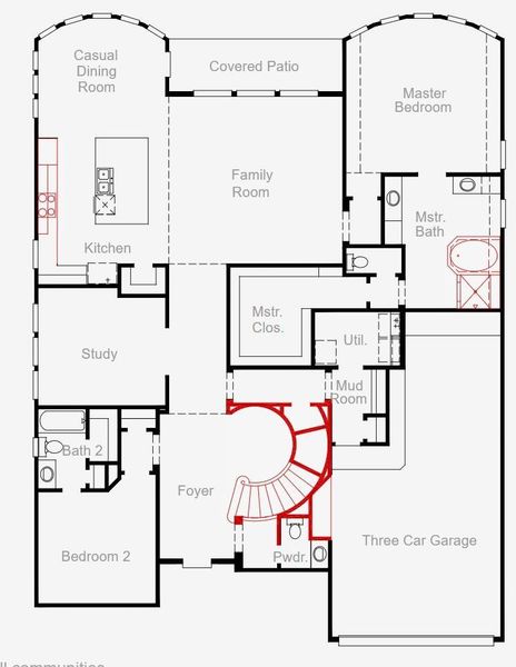 2D floor plan layout of this home in Pomona 60', Manvel, TX (Image 3). 2D floor plan layout of this home in Pomona 60', Manvel, TX (Image 3).