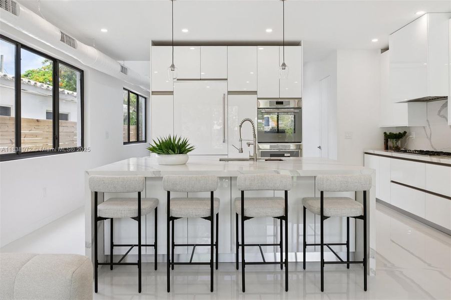 Furnished interior view inside a new home in , Miami (Image 33).