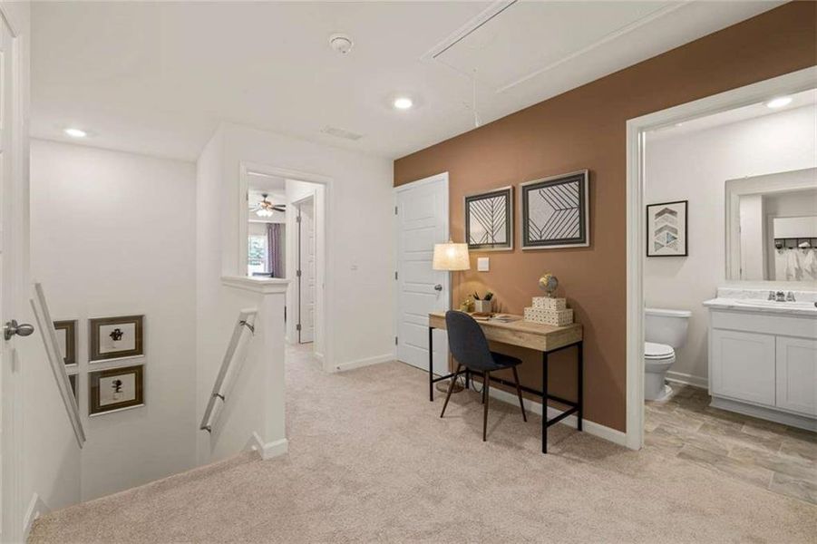 Furnished interior view inside a new home in Inverness at Sugarloaf, Lawrenceville (Image 12).