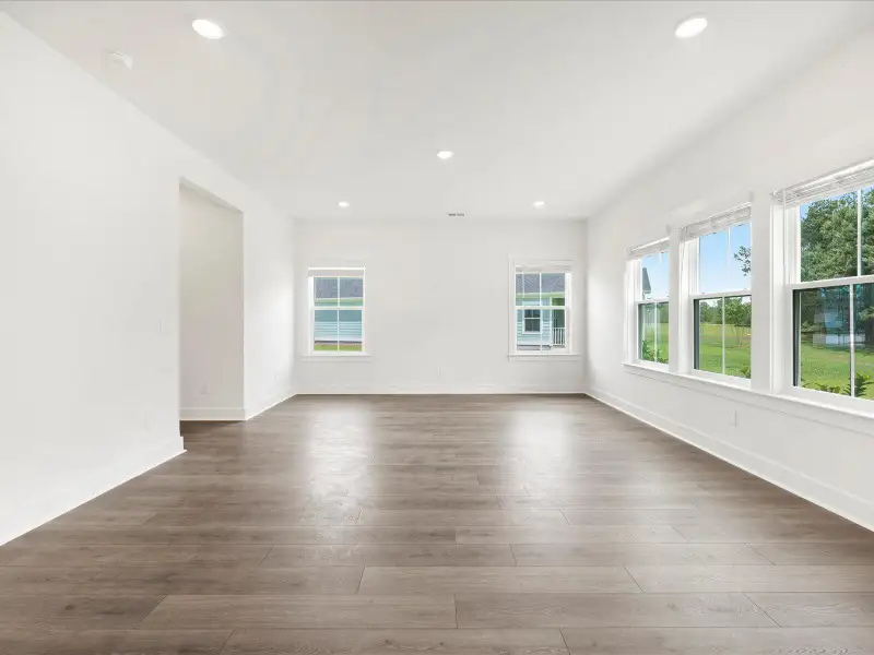 Spacious, unfurnished interior of a new home in The Coves at Lakes of Cane Bay, Summerville (Image 28). Spacious, unfurnished interior of a new home in The Coves at Lakes of Cane Bay, Summerville (Image 28).