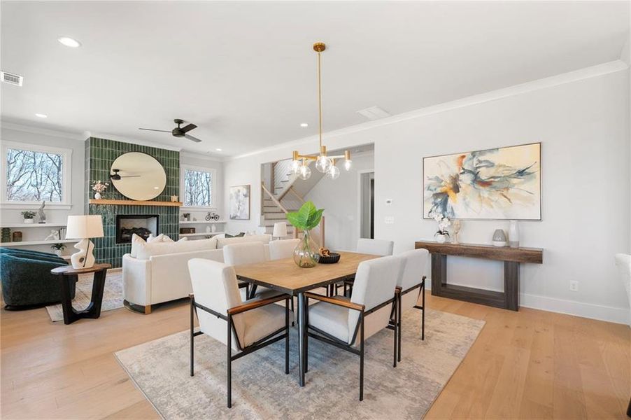 Furnished interior view inside a new home in , Cumming (Image 42).