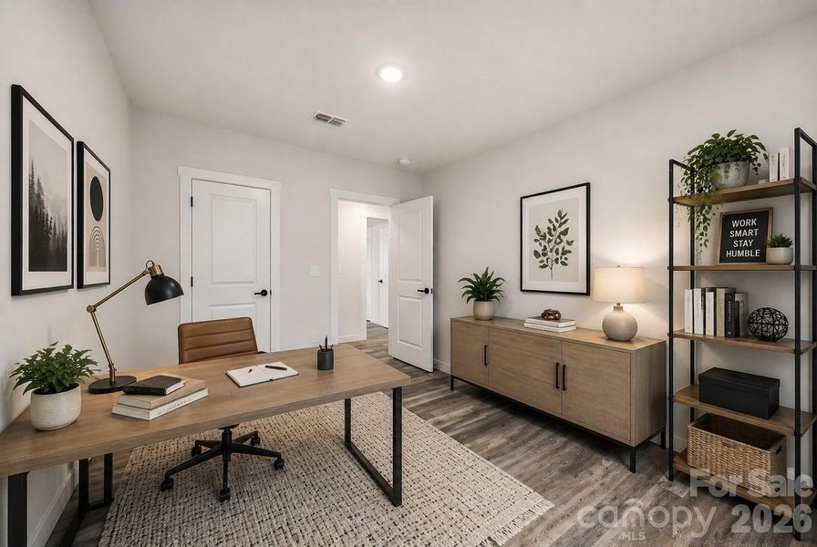 Furnished interior view inside a new home in , Hickory (Image 11).