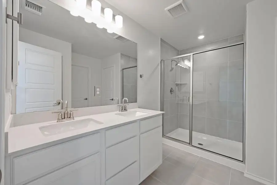 Furnished interior view inside a new home in Creekside at Estancia, Austin (Image 10). Furnished interior view inside a new home in Creekside at Estancia, Austin (Image 10).