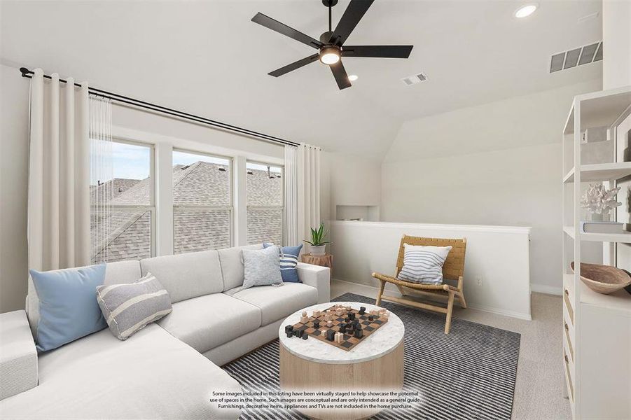 Furnished interior view inside a new home in Woodstone, Providence Village (Image 16). Furnished interior view inside a new home in Woodstone, Providence Village (Image 16).