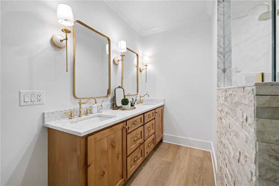 Furnished interior view inside a new home in , Flowery Branch (Image 32).