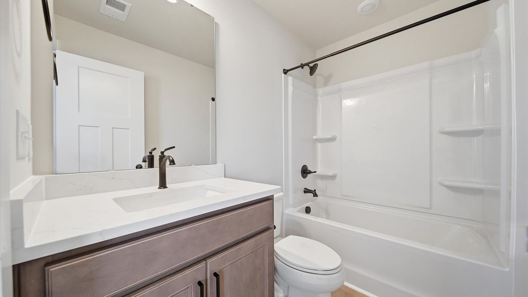 Furnished interior view inside a new home in Kayfield at Midway, Anderson (Image 34).